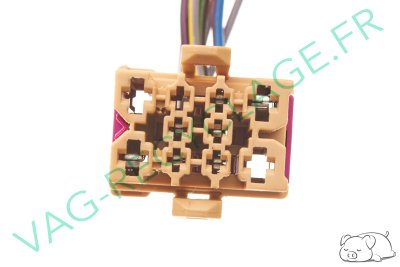 Prise faisceau 10 pôles marron 1J0937733 pour Volkswagen Skoda Seat Audi - Image 5