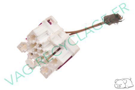 Prise faisceau 10 pôles blanche 1J0937733 pour Volkswagen Skoda Seat Audi - Image 1