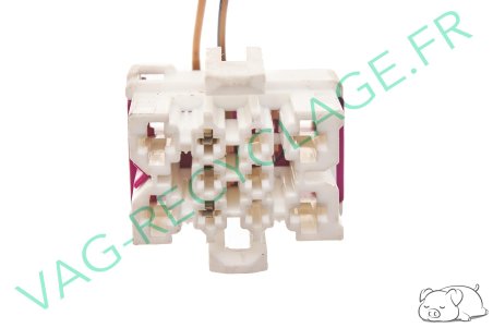 Prise faisceau 10 pôles blanche 1J0937733 pour Volkswagen Skoda Seat Audi - Image 5