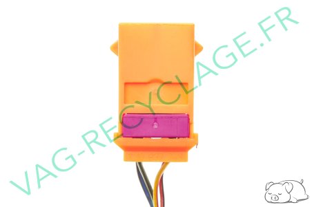 Boitier fiches plates femelle orange 1J0937743 Audi Seat Skoda Volkswagen - Image 3