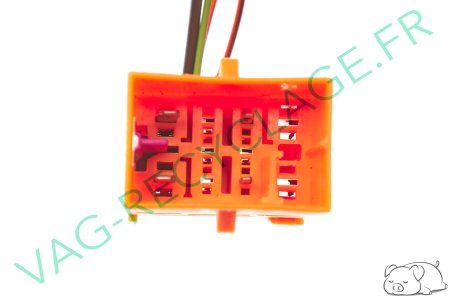 Boitier fiches plates femelle orange 1J0937743 Audi Seat Skoda Volkswagen - Image 5