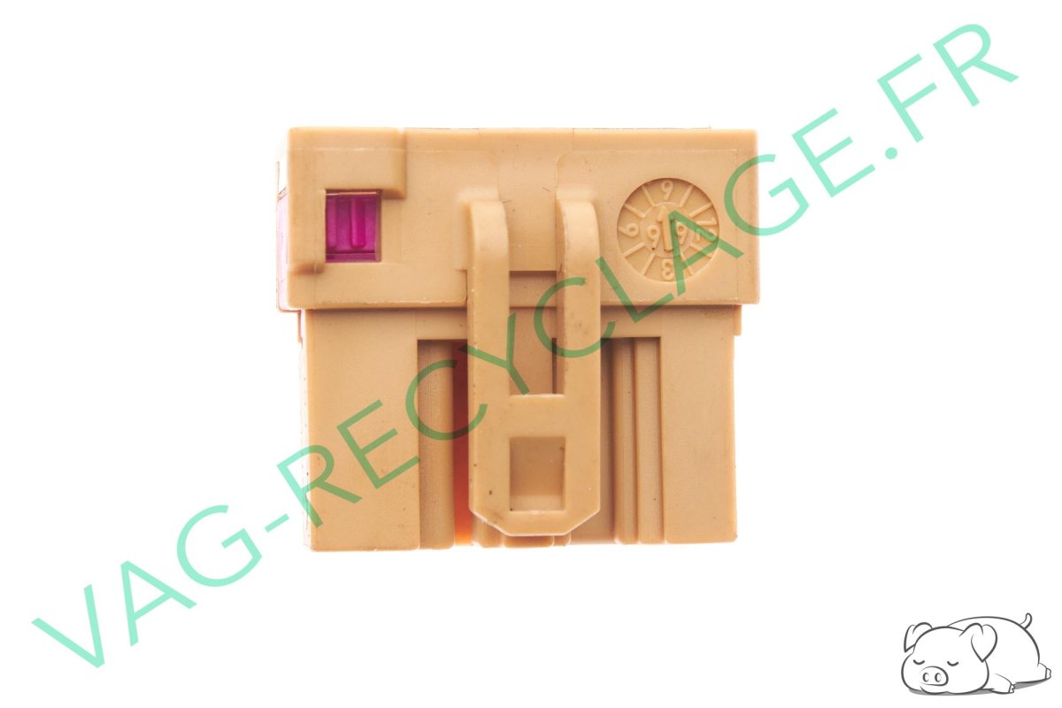 Prise faisceau 3 pôles marron 1J0937713 pour Volkswagen Skoda Seat Audi - Image 1