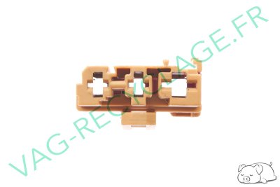 Prise faisceau 3 pôles marron 1J0937713 pour Volkswagen Skoda Seat Audi - Image 3