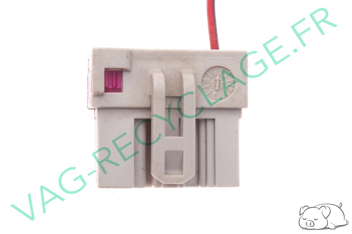 Prise faisceau 3 pôles gris 1J0937713 pour Volkswagen Skoda Seat Audi - Image 1