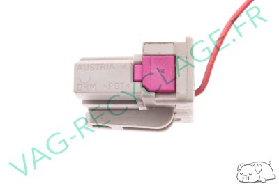 Prise faisceau 3 pôles gris 1J0937713 pour Volkswagen Skoda Seat Audi - Image 5
