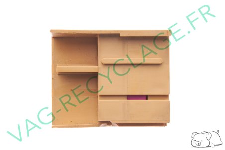 Prise faisceau 3 pôles marron 1J0937723 pour Volkswagen Skoda Seat Audi - Image 2