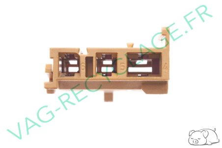 Prise faisceau 3 pôles marron 1J0937723 pour Volkswagen Skoda Seat Audi - Image 5