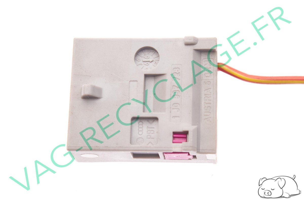 Prise faisceau 3 pôles grise 1J0937723 pour Volkswagen Skoda Seat Audi - Image 1