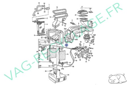 Câble de commande de chauffage court 191819835 pour Golf 2 Jetta 2 Corrado - Image 3