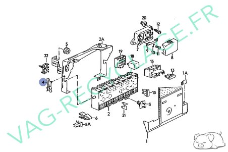 Clips fixation boite à fusible 191941856 Golf 2 Jetta 2 Corrado Transporter T4 - Image 4