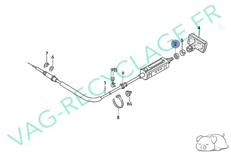 Ecrou fixation tirette de starter 861711509A pour Audi Seat Volkswagen - Image 4