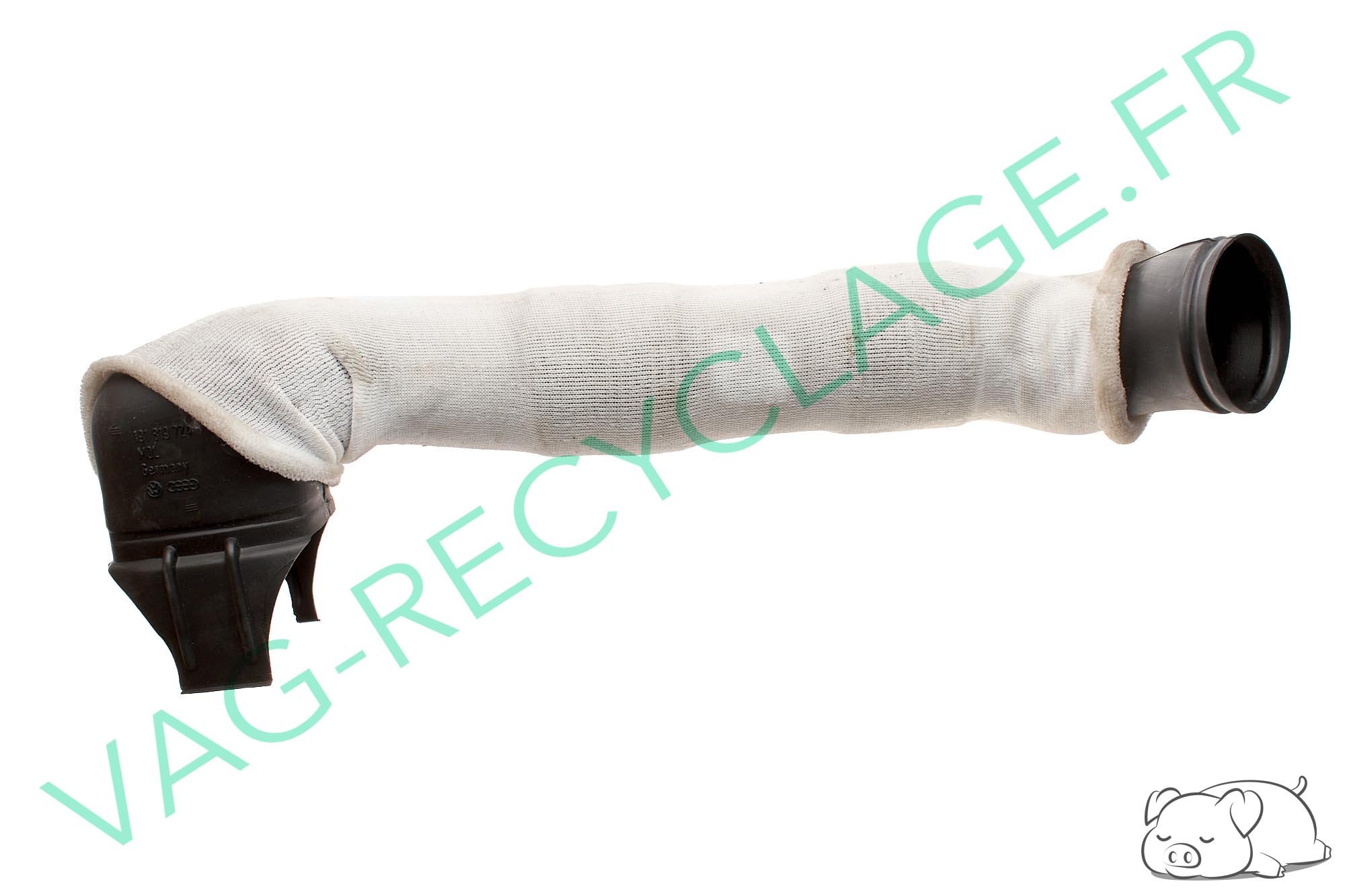 Gaine de ventilation droite 191819724 pour Jetta 2 et Golf 2 - Image 1