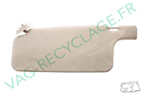Pare-soleil gauche beige 191857551 pour Volkswagen Jetta 2 et Golf 2 - Image 1