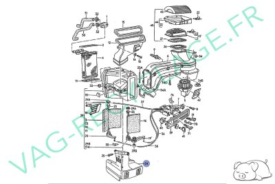 Diffuseur d'air chauffage plancher 191819151 pour Volkswagen Golf 2 et Jetta 2 - Image 8