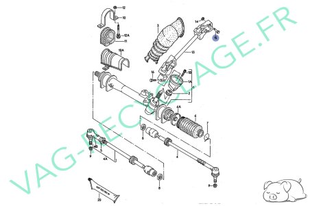 Boulon cardan de direction N01033512 N0221464 Corrado Golf 2 Golf 1 Cab Jetta - Image 3