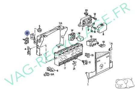 Connecteur fiches de masses 191971519B pour Golf 2 et Jetta 2 - Image 5