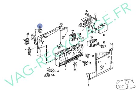 Bouton fixation support boite fusible 191941826 pour Golf 2 Passat 3 Jetta 2 - Image 4