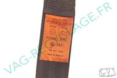Ceinture de sécurité avant droite 193857706A pour Golf 2 4 portes - Image 1