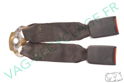 Double bouche de ceinture de sécurité arrière 191857739 pour Volkswagen Golf 2 - Image 1