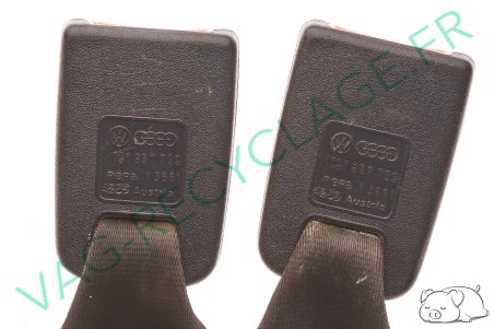 Double bouche de ceinture de sécurité arrière 191857739 pour Volkswagen Golf 2 - Image 3