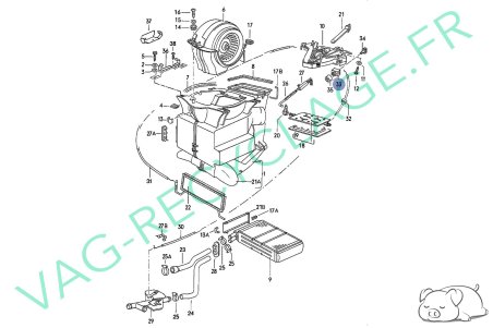 Contacteur de vitesse de ventilation blanc 191-171959511 Audi 80 B2 Audi Coupé - Image 7
