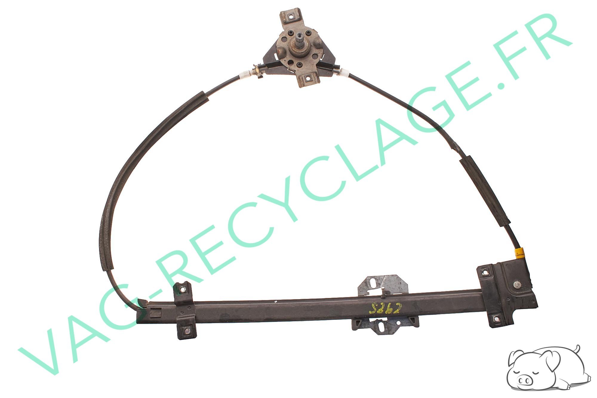 Remonte-vitre manuel avant passager 191837402B pour Golf 2 et Jetta 2 - Image 1