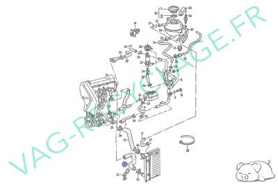 Durite refroidissement inférieure radiateur 191121051G pour Golf 2 et Jetta 2 - Image 6