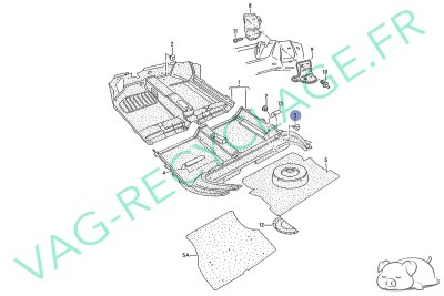 Obturateur moquette 321863119 pour Golf 2 Golf 3 Corrado Passat - Image 4