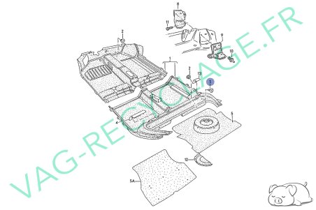 Obturateur moquette 321863119 pour Golf 2 Golf 3 Corrado Passat - Image 4