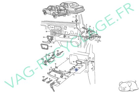 Ressort barillet de porte 311837221 Golf Jetta Passat Polo Scirocco Cox - Image 2