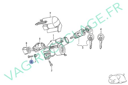Vis de contacteur de neiman N0441155 Golf Corrado Polo Passat Scirocco - Image 3