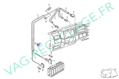 Faisceau tableau de bord 191971052BF pour Golf 2 et Jetta 2 - Image 19