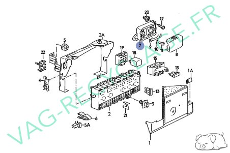 Boite fusible 281937505A Diesel Turbo Diesel Golf 1 Golf 2 Passat Transporter - Image 3