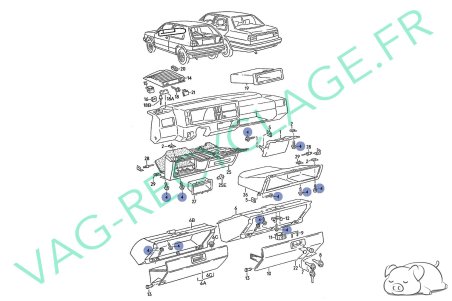 Vis tableau de bord N90241203 M4x20 pour Golf 2 et Jetta 2 - Image 3