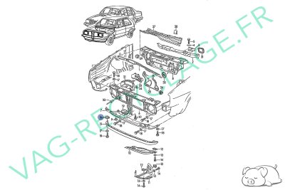 Clips de fixation lame avant spoiler N90206501 pour Golf 2 et Jetta 2 - Image 4