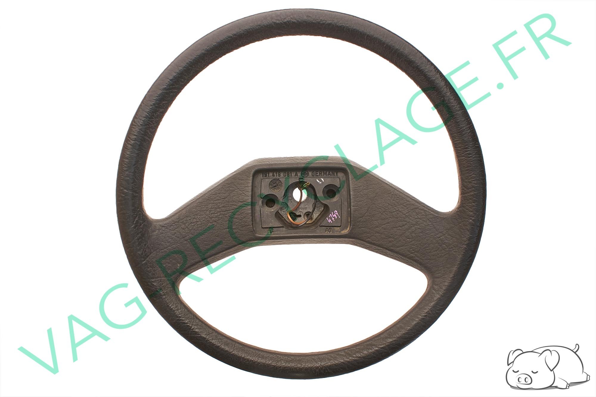 Volant 2 branches 191419091A pour Golf 2 et Jetta 2 - Image 1