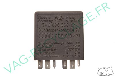 Relai n.387 Hella témoin feux 4B0919471 Audi 100 Audi A3 A4 A6 A8 Audi RS4 RS6 - Image 1