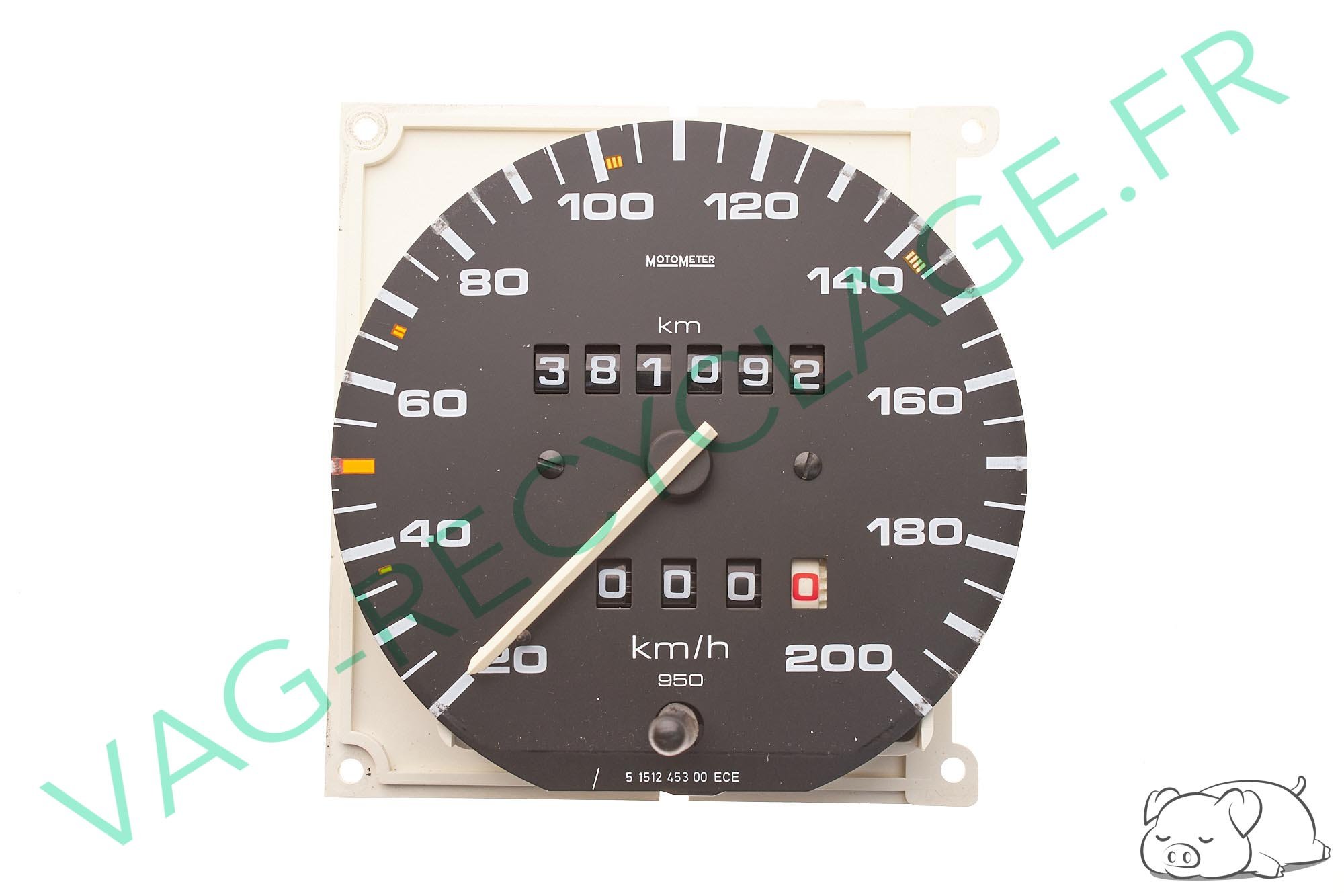 Compteur kilométrique 193957031C w950 200 km/h pour Golf 2 et Jetta 2 - Image 1