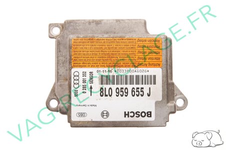 Module calculateur boitier airbag Bosch 8L0959655J 0285001352 Audi A3 8L ph2 - Image 1