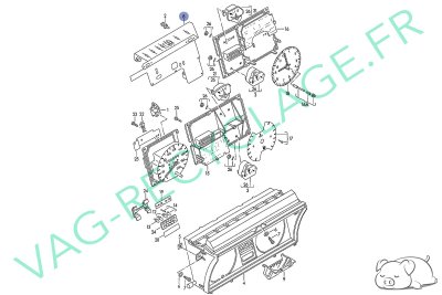 Circuit imprimé 193919059A 5440432800 pour compteur Motometer Jetta 2 Golf 2 - Image 11