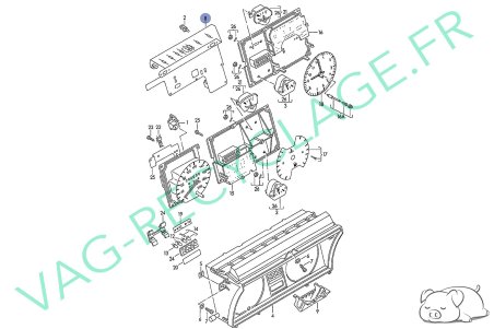 Circuit imprimé 193919059A 5440432800 pour compteur Motometer Jetta 2 Golf 2 - Image 11