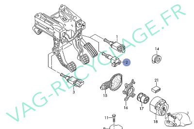 Contacteur feux stop 1J0945511C pour Audi A3 8L et Audi TT 8N - Image 6