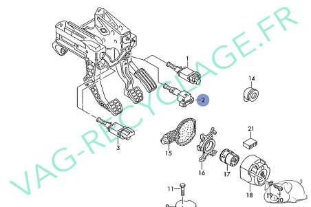 Contacteur feux stop 1J0945511C pour Audi A3 8L et Audi TT 8N - Image 6