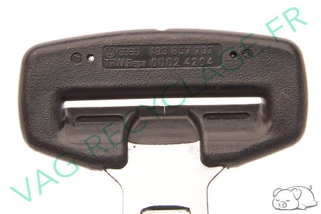 Boucle de ceinture 193857737 pour Volkswagen Audi Seat Skoda - Image 3