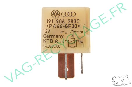 Relai pompe à essence n.167 191906383C Audi 200 Audi A3 A4 A6 A8 TT RS3 - Image 1