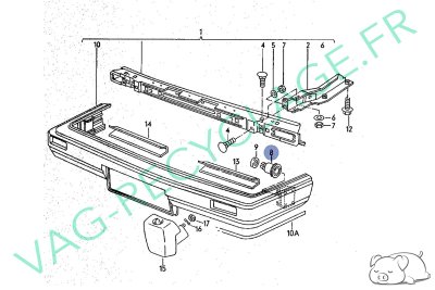 Support guide pare-chocs 191807193 pour Golf 2 Jetta 2 Passat 2 Vento Corrado - Image 4