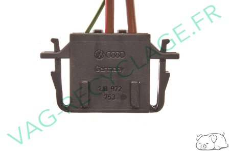 Fiche faisceau 3 pôles 1J0972753 pour Audi Seat Skoda Volkswagen - Image 3