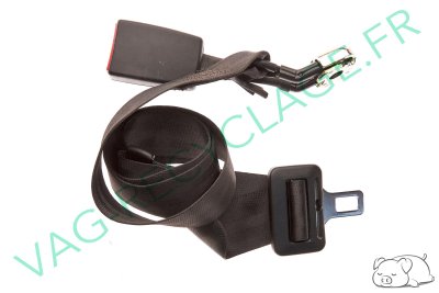 Ceinture de sécurité arrière centrale + boucle 8L0857713A Audi A3 8L (noir) - Image 1