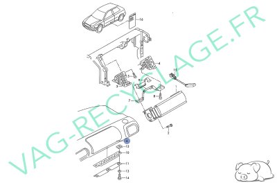 Cache airbag passager 8L1880217B pour Audi A3 8L - Image 7
