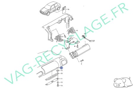 Cache airbag passager 8L1880217B pour Audi A3 8L - Image 7